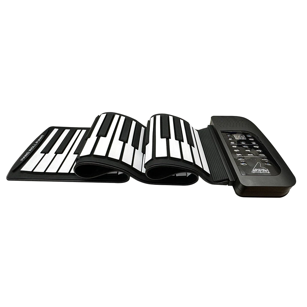 Piano enroulable en silicone souple - 61 touches			