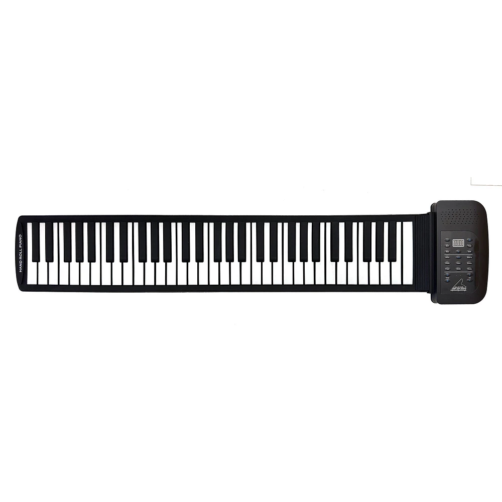 Piano enroulable en silicone souple - 61 touches			