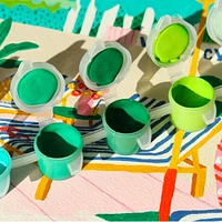 Kit peinture à numéros Petit Pinceau - « La piscine du motel »