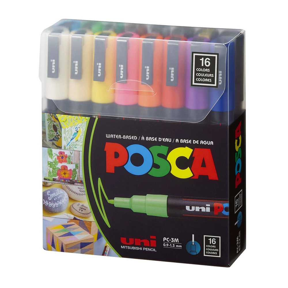 Paint Markers - Fine Tip, 16 Pieces