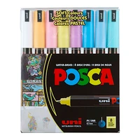 Paint Markers - PC-1M Extra-Fine Tip, Pastel Colours, 8 Pieces