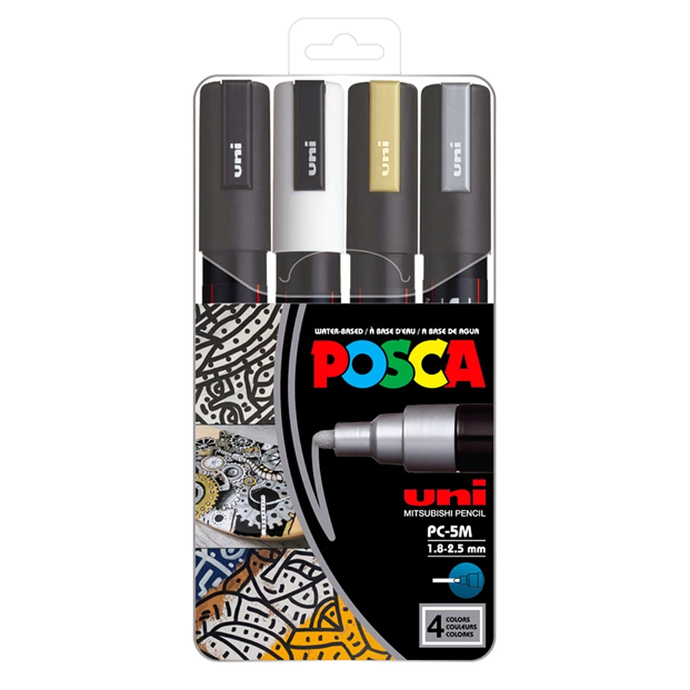 Paint Markers - PC-5M Medium Tip, Metallic Colours