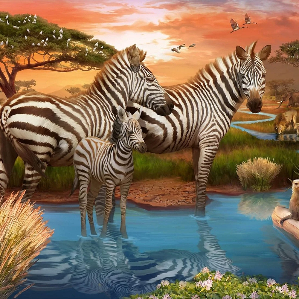 500-Piece Puzzle - "Zebra"