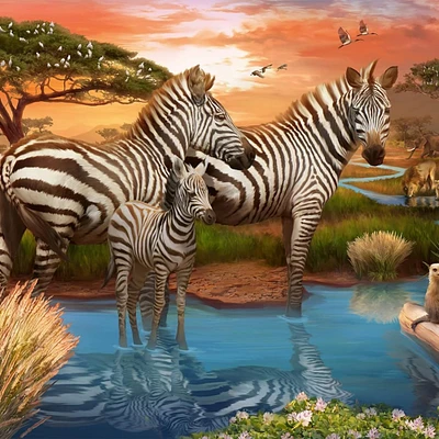 500-Piece Puzzle - "Zebra"