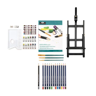 Black Series Mixed Media Easel Kit - 45 Pieces