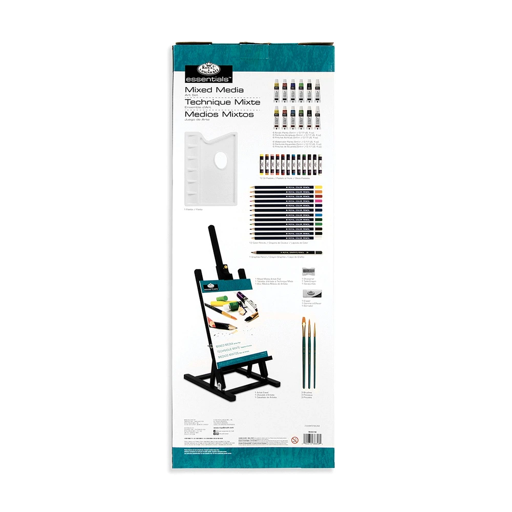 Black Series Mixed Media Easel Kit - 45 Pieces