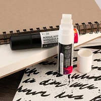 Acrylic Marker Kit - Jumbo Tip, Black & White, 2 Pieces