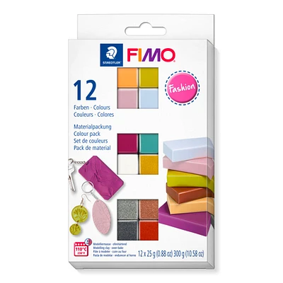 Pâtes polymères FIMO soft - mode, 12 pièces