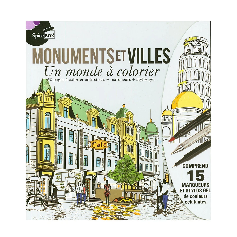 Monuments et villes - Un monde à colorier N.E. - French Ed.