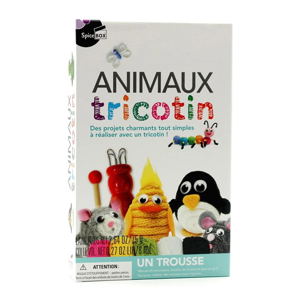 Animaux tricotin - Des projets charmants tout simples à réaliser avec un tricotin ! N.E. - French Ed.