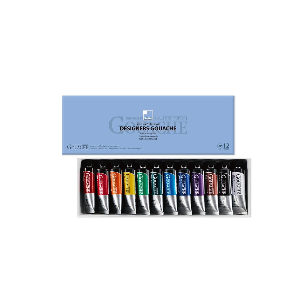 Professional Designers Gouache Kit - 12 Pieces