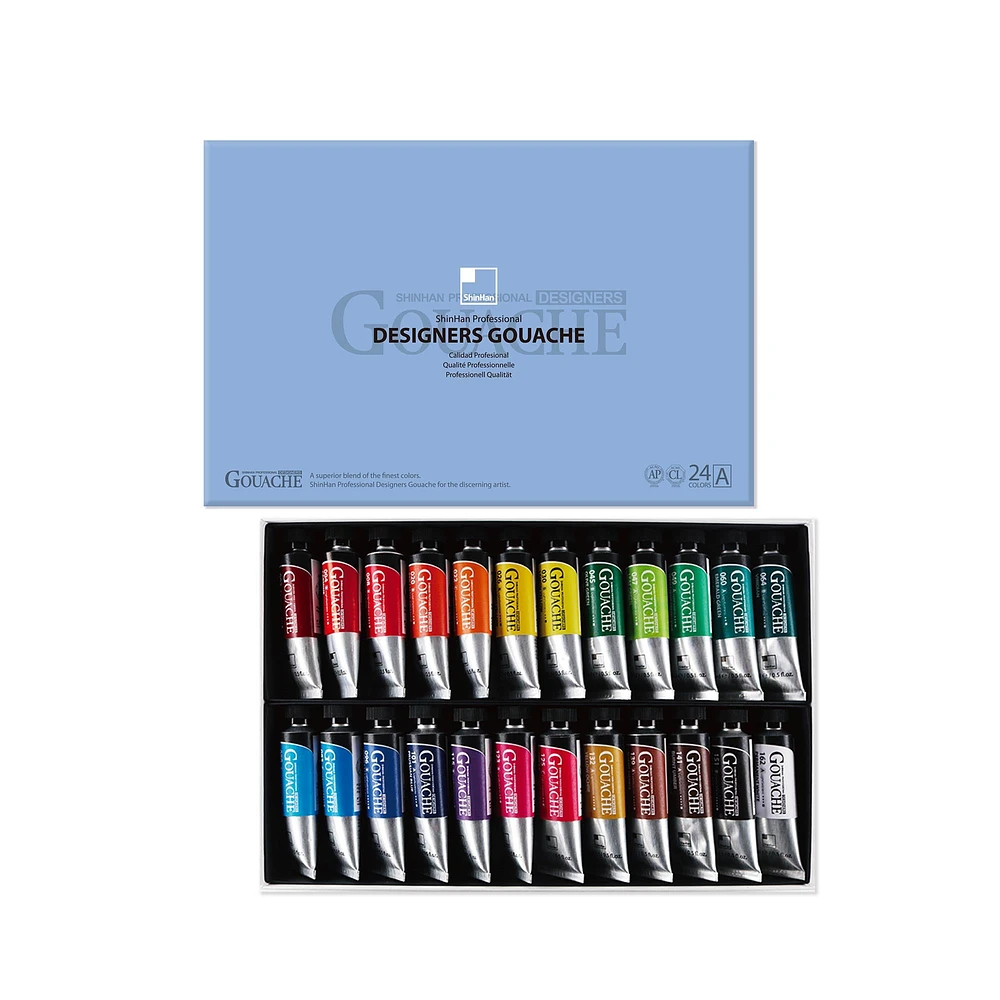 Ensemble Gouache Professional Designers - A, 24 pièces