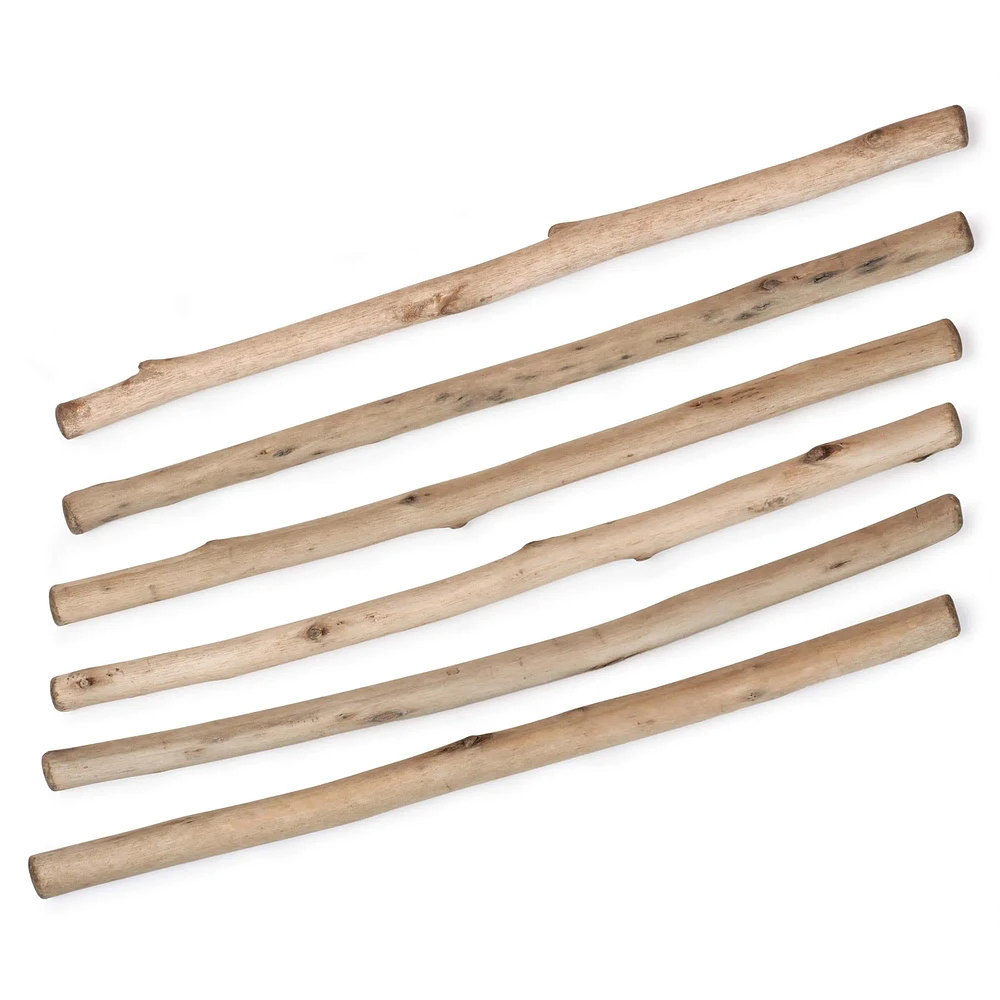 Macramé Wall Hanging Rods - 6 Pieces