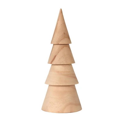 Natural Wood Wooden Tree - 25 cm