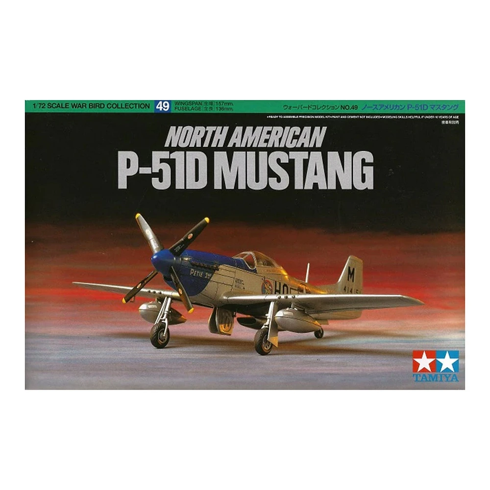 Scale Model Kit - 1/72 P-51D Mustang