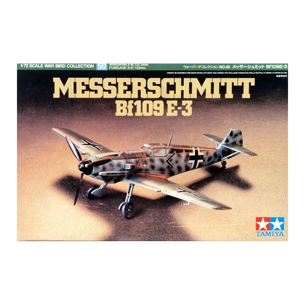 Scale Model Kit - 1/72 Messerschmitt BF109 E3