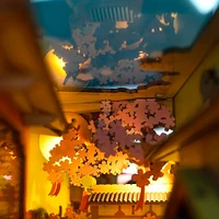DIY Mini Book Nook - Falling Sakura