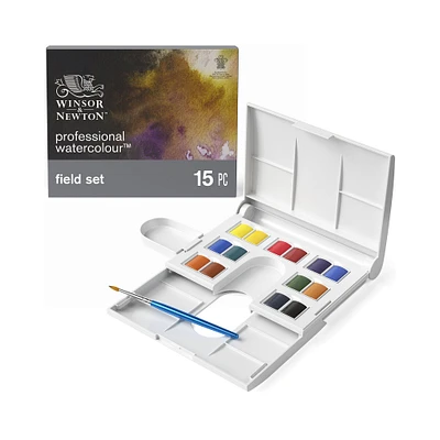 Ensemble aquarelle professionnelle - 14 demi-godets