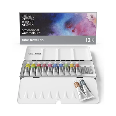 Professional Watercolour Kit - 12 Pieces