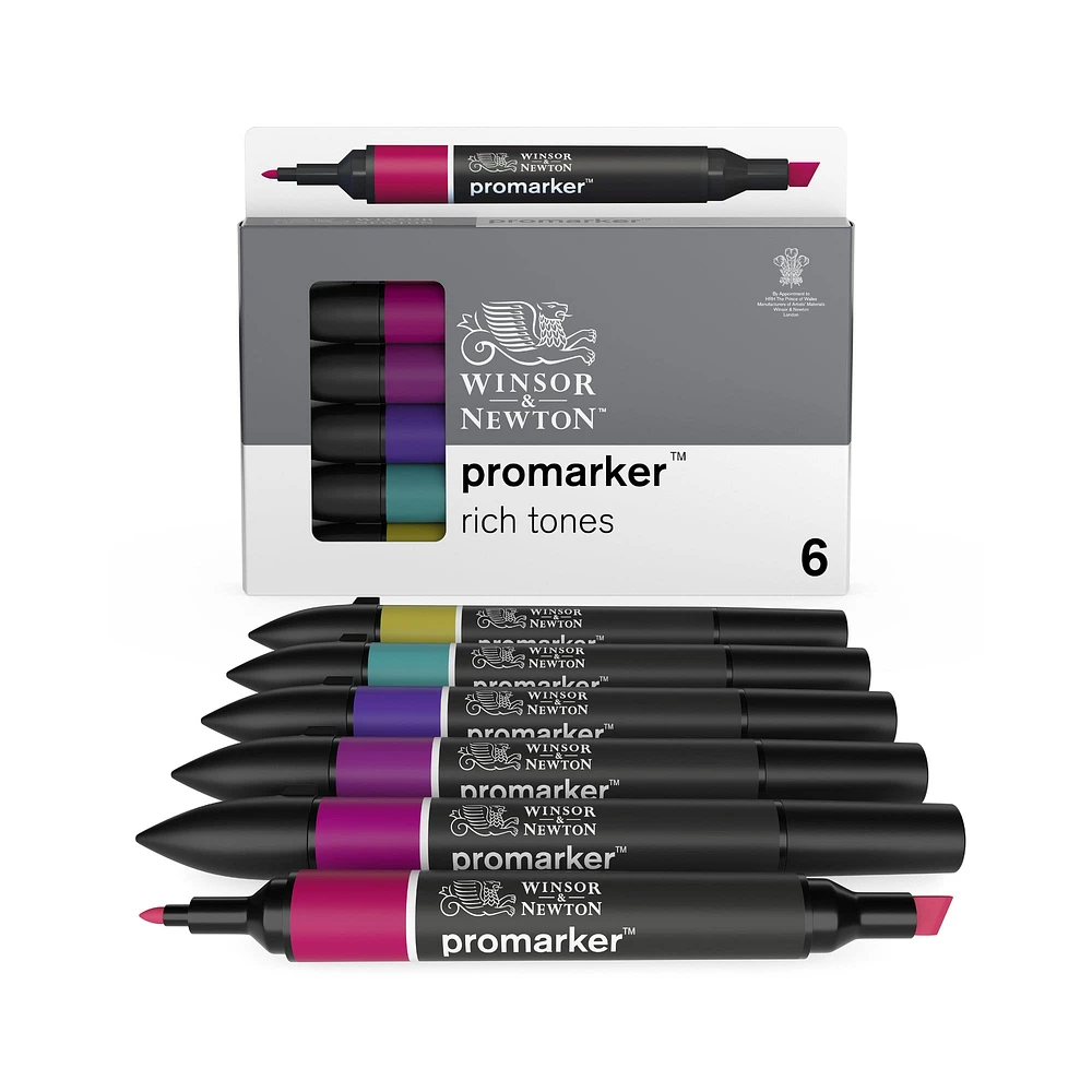 6-Piece Double-Tip Promarker Marker Set