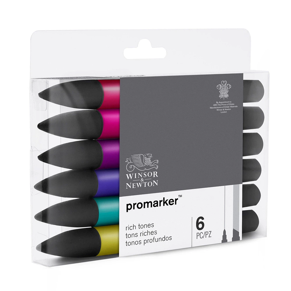 6-Piece Double-Tip Promarker Marker Set