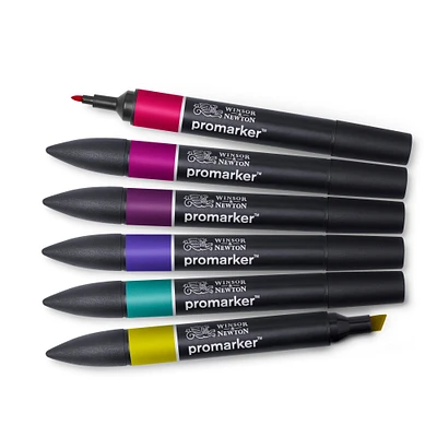 6-Piece Double-Tip Promarker Marker Set