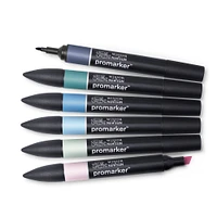 6-Piece Double-Tip Promarker Marker Set - Skyscape Tones