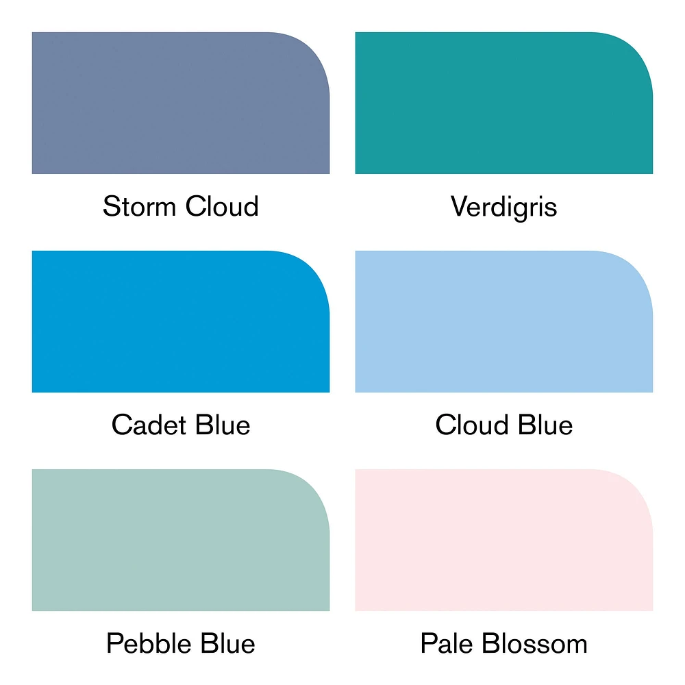 6-Piece Double-Tip Promarker Marker Set - Skyscape Tones