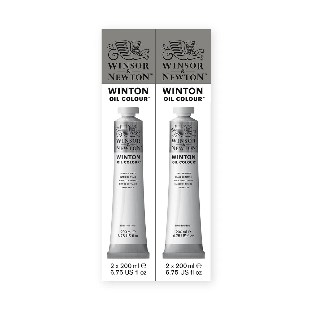 Winton Oil Colour - Titanium White, 2 Pieces