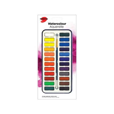 Watercolour Kit - 24 Half Pans