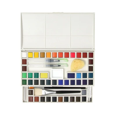 Watercolour Kit - 48 Half Pans