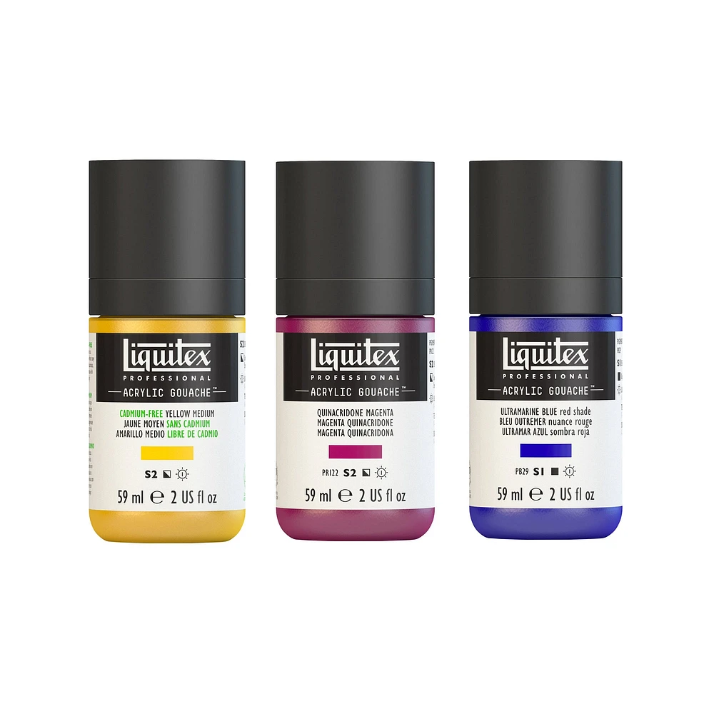 Acrylic Gouache : Low Viscosity, 59 ml