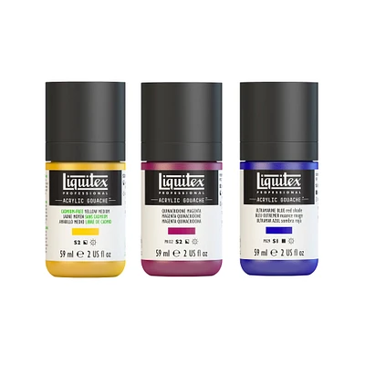 Acrylic Gouache : Low Viscosity, 59 ml - Blue Permanent Light