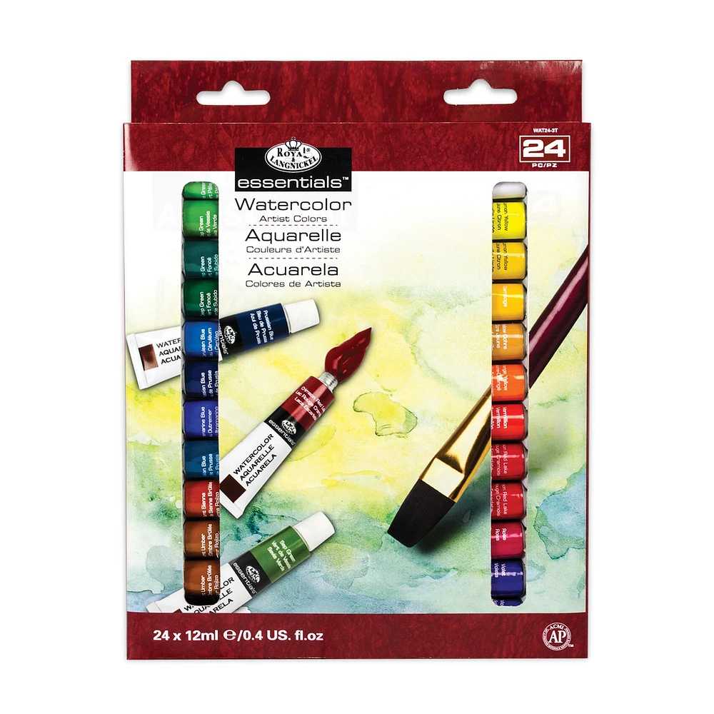 Ensemble aquarelle Essentials - 24 pièces