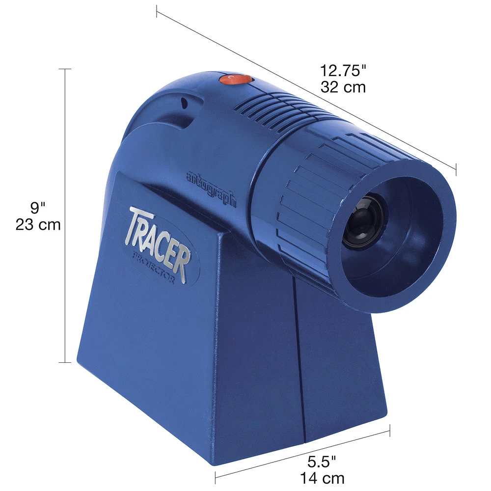 LED Tracer Art Projector - Blue, 5 x 5 in