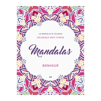 Mandalas Bonheur : carnet de coloriage anti stress - French Ed.