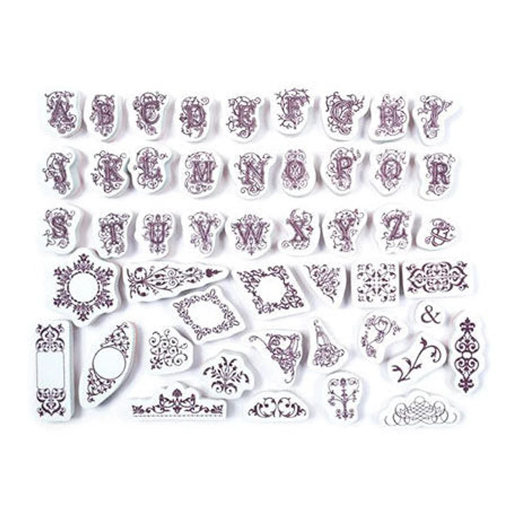 Set of Alphabet Stamps – Arabesque