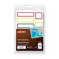 30-Pack Self-Laminating Labels