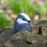 Needle Felting Kit - Badger
