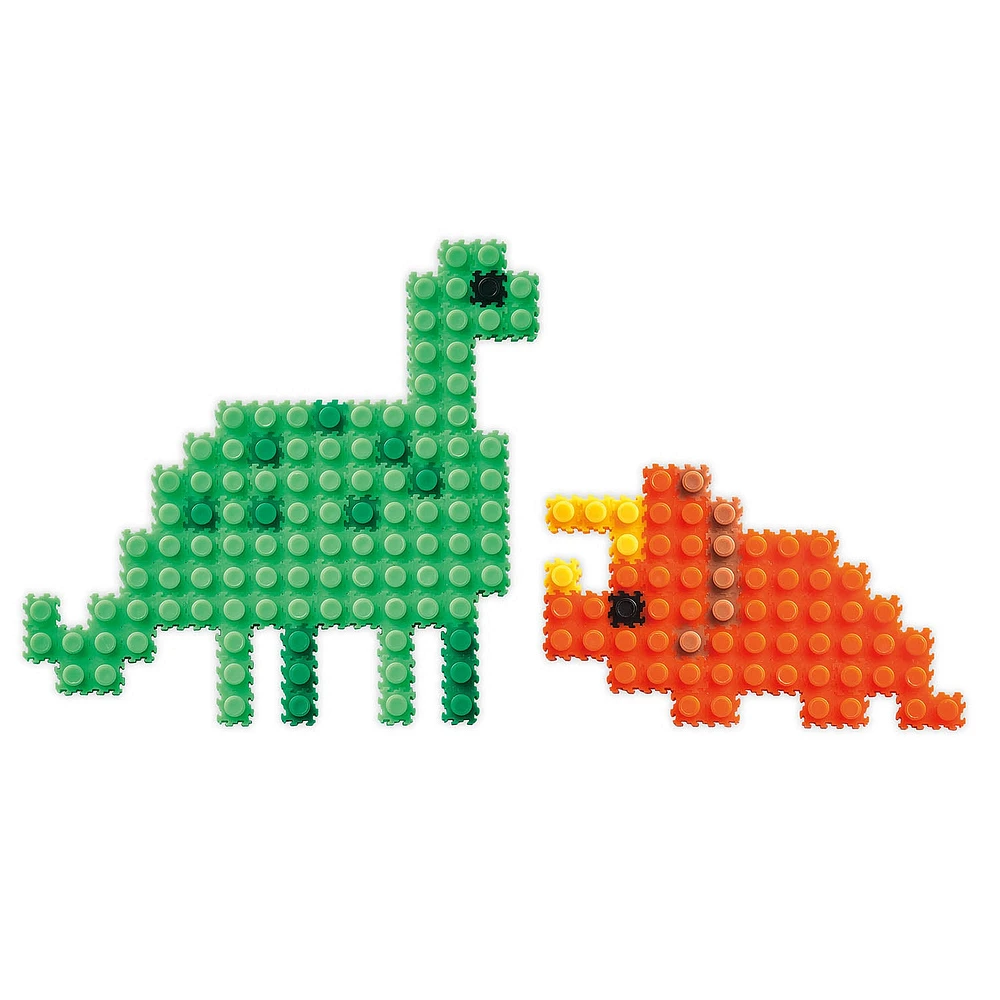 Mes dinosaures en pixels - French Ed.