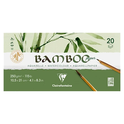 Bloc papier aquarelle bambou