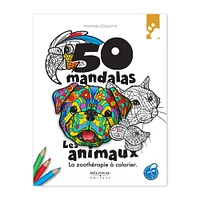 50 mandalas : La zoothérapie à colorier - French Ed.