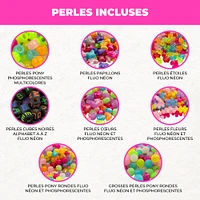 400-Pack Glow-in-the-Dark Beads - Neon