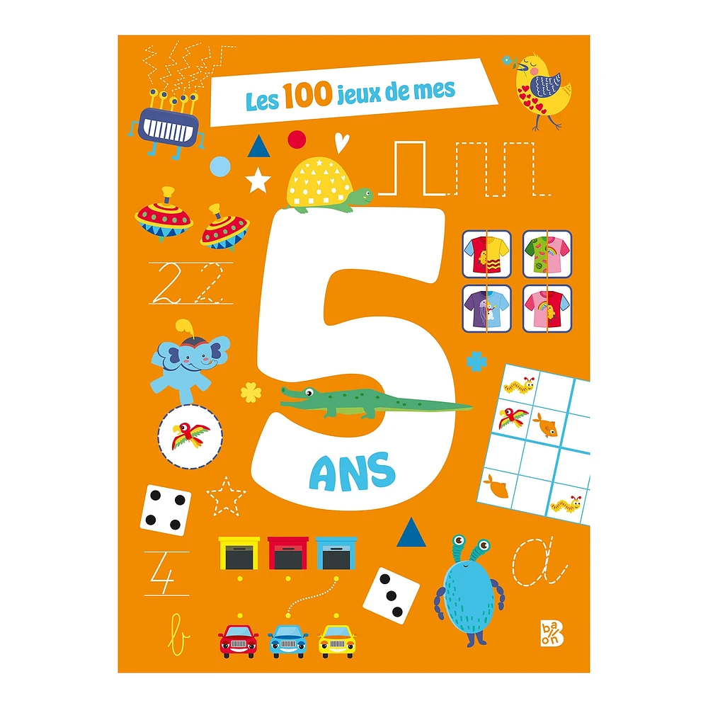 Les 100 jeux de mes 5 ans - French Ed.