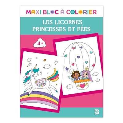 Maxi bloc à colorier : Les Pompiers, Les Pirates - French Ed.