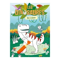 Les dinosaures : Bloc à colorier - French Ed.