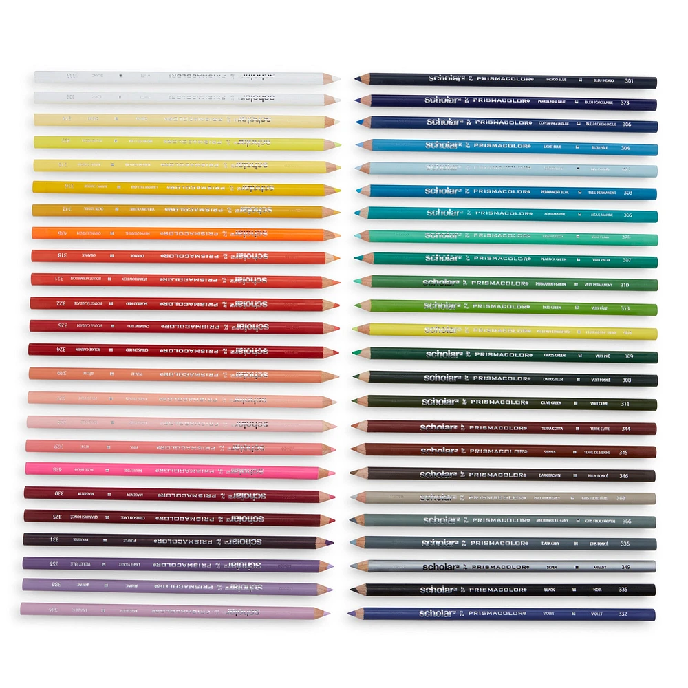 Ens. 48 crayons de couleur Scholar