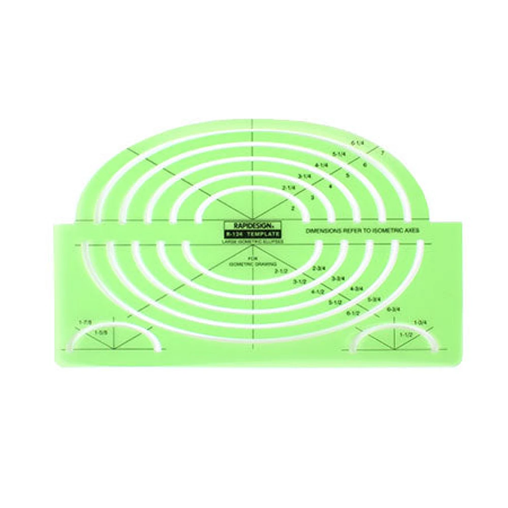 RapiDesign Template - Large Isometric Ellipses R124
