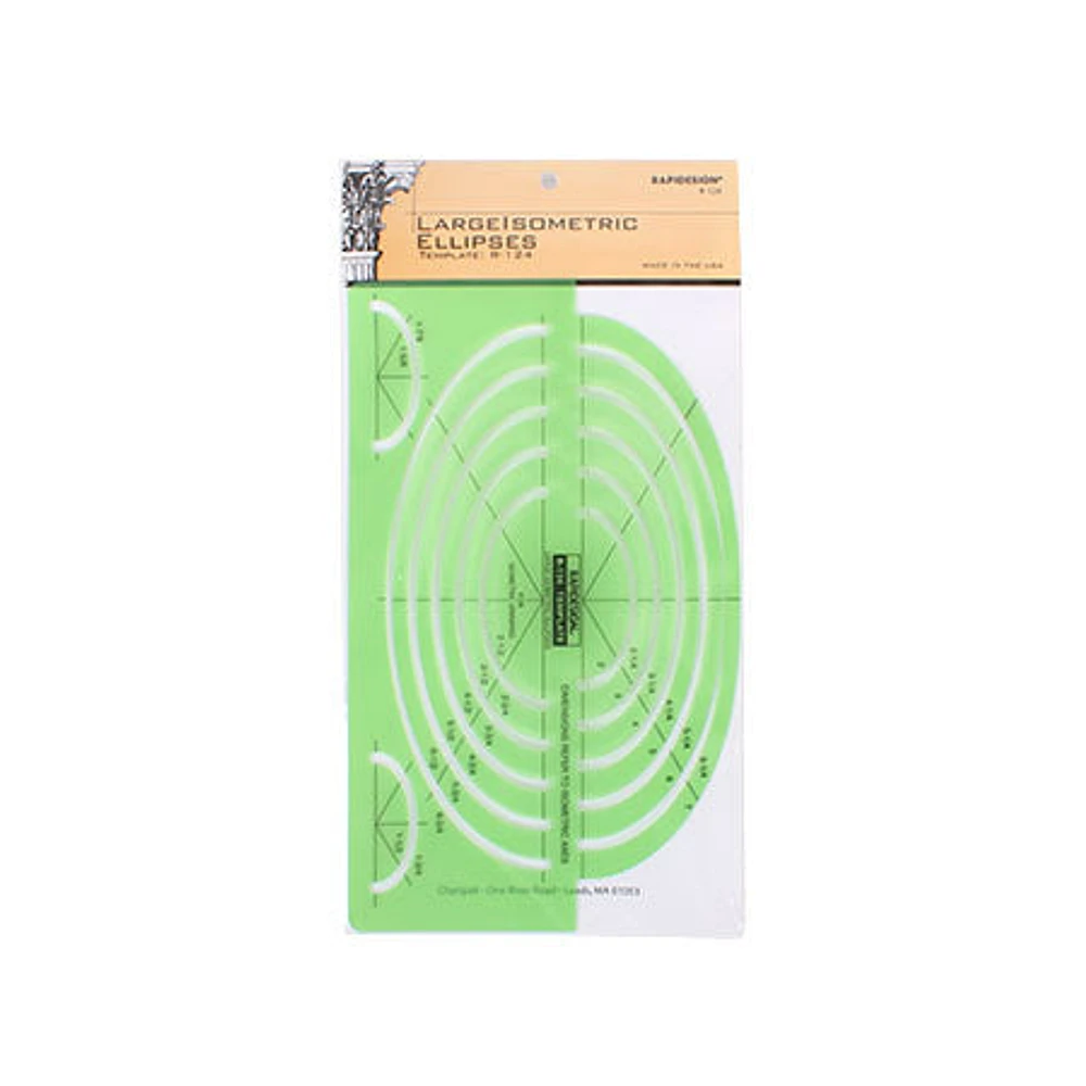 RapiDesign Template - Large Isometric Ellipses R124