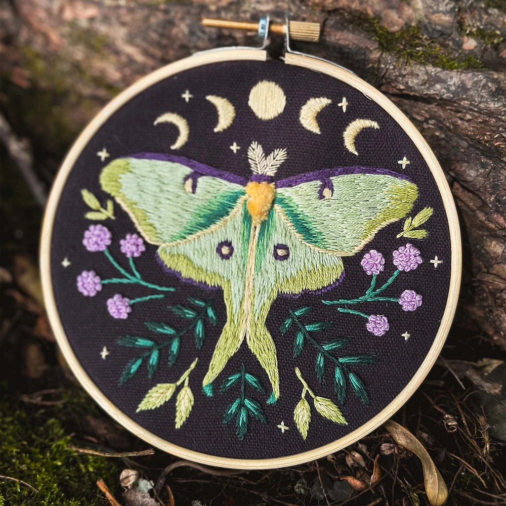 DIY Embroidery Kit - Actias Luna